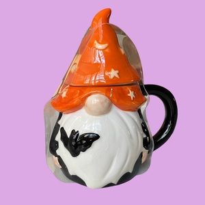 Halloween Mug Witch Gnome Mug with decorative Lid